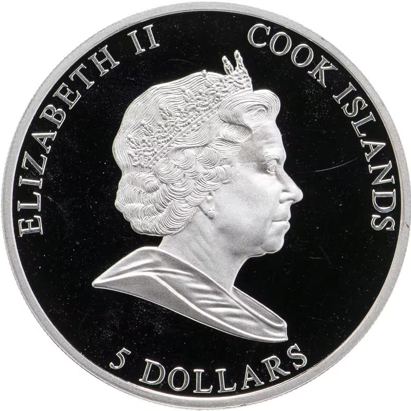 Серебряная монета Островов Кука "Год Кролика" 2011 г.в., 30 г чистого серебра (проба 0,999)