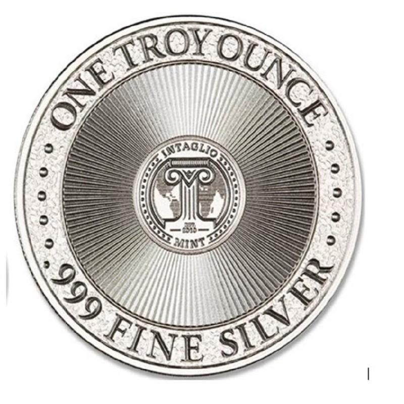 Серебряный жетон США "Молон Лабе", (Тип 5), 31,1 г чистого серебра (Проба 0,999)