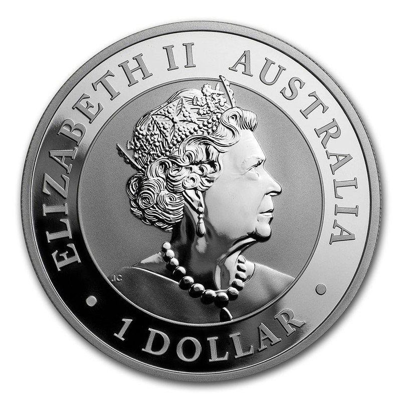 Серебряная монета Австралии «Коала» 2020 г.в., 31.1 г чистого серебра (проба 0.999)