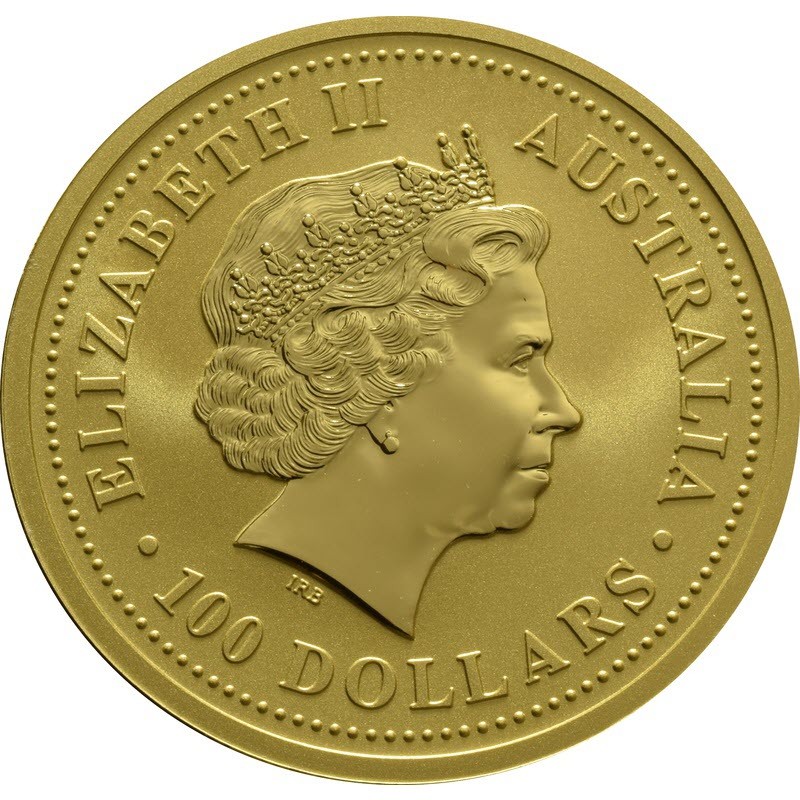 Комиссия: Золотая инвестиционная монета Австралии из серии Лунар I «Год Обезьяны» 2004 г.в., 31.1 г чистого золота (проба 0,9999)