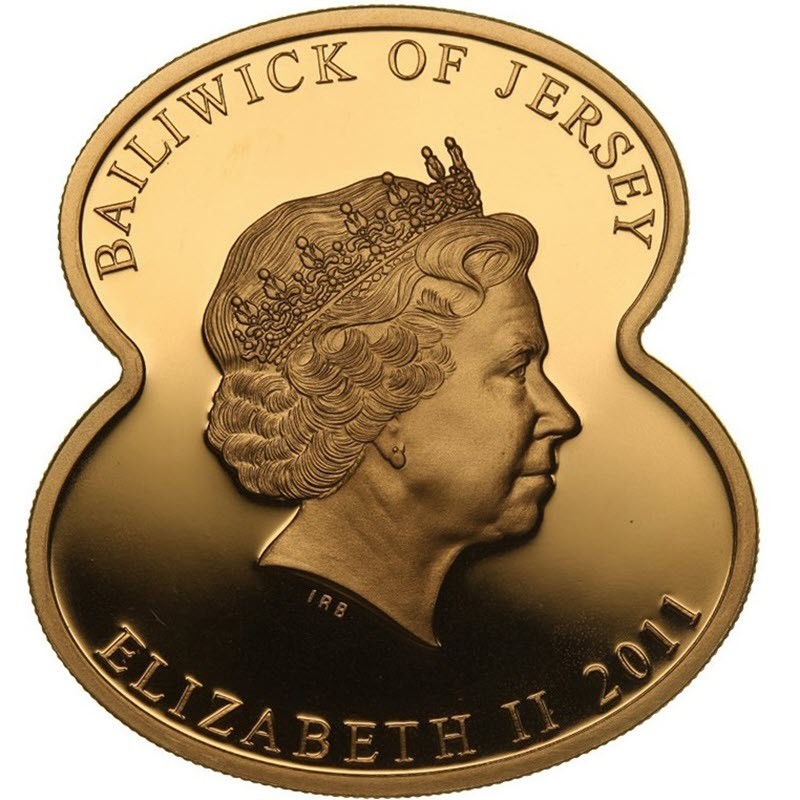 Комиссия: Золотая юбилейная монета Джерси "90 лет Королевскому британскому легиону" 2011 г.в., 25.65 г чистого золота (проба 0,916)