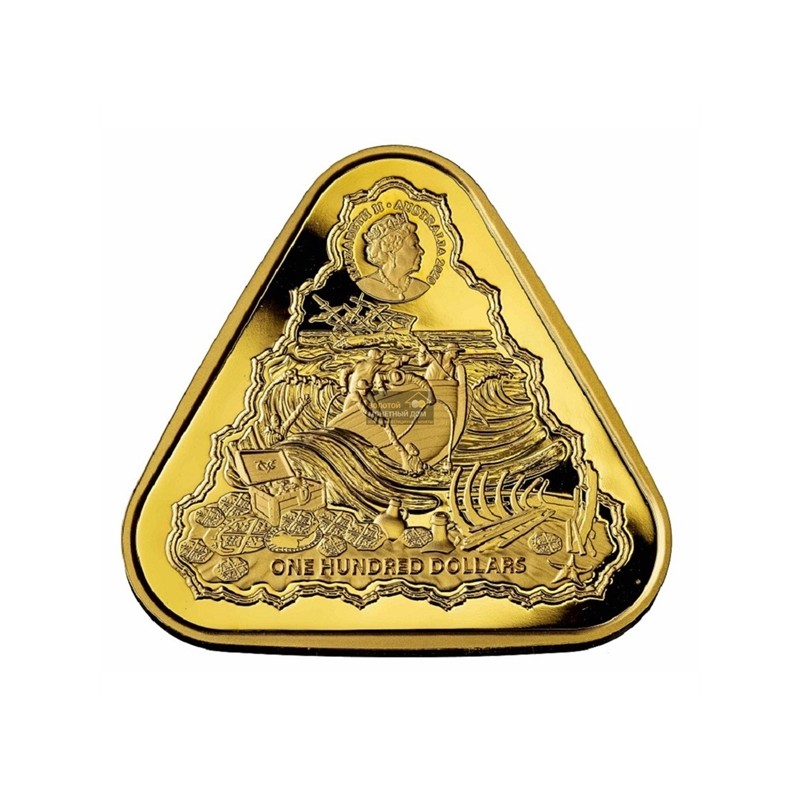 Комиссия: Золотая памятная монета Австралии «Кораблекрушение 