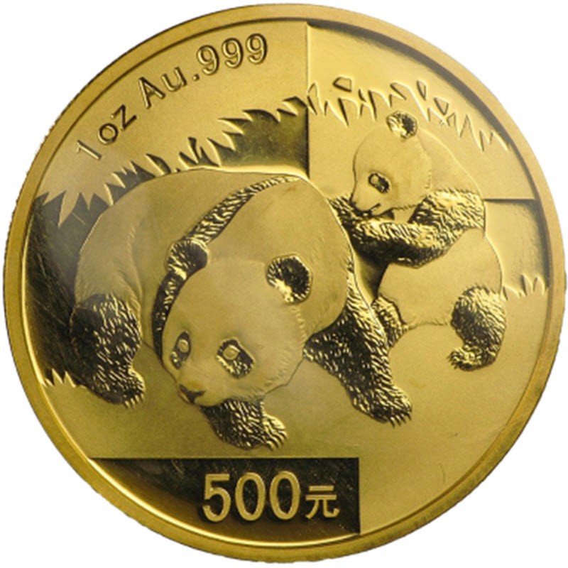 Комиссия: Золотая инвестиционная монета Китая «Панда» 2008 г.в., 31,1 г чистого золота (проба 0,999)