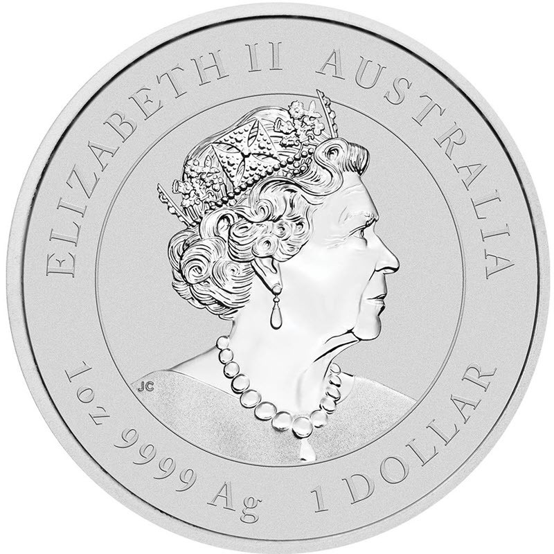 Серебряная монета Австралии "Лунный календарь III - Год Быка" 2021 г.в., (с цветом), 31.1 г чистого серебра (Проба 9999)