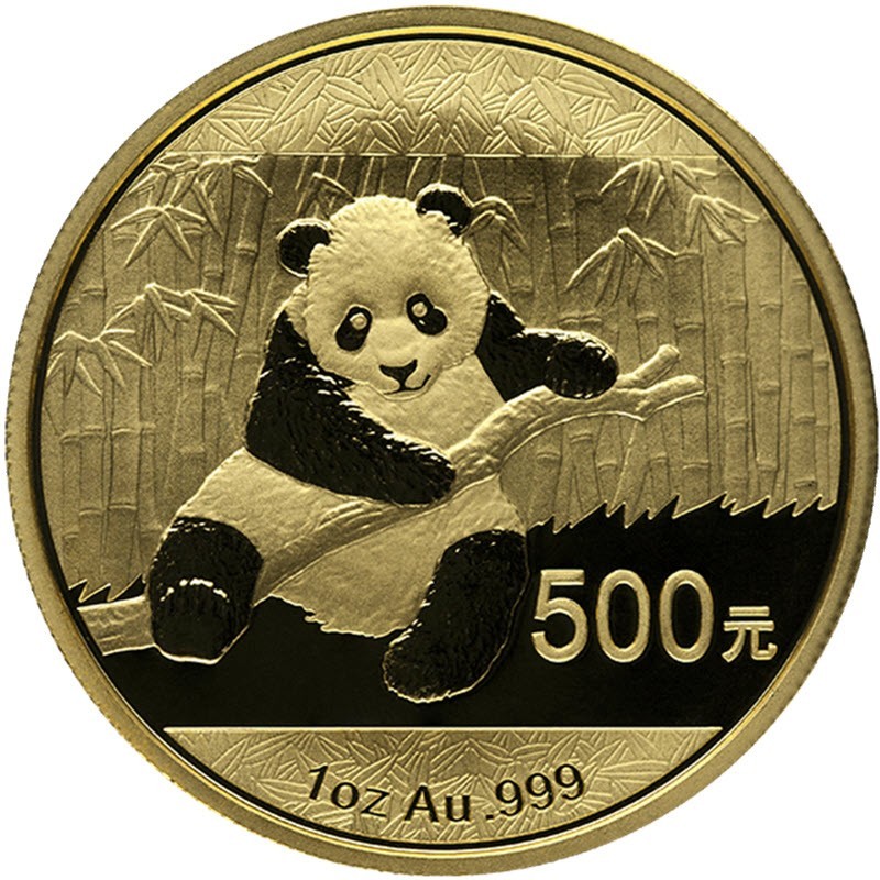 Комиссия: Золотая монета Китая «Панда» 2014 г.в., 31,1 г чистого золота (проба 0,999)