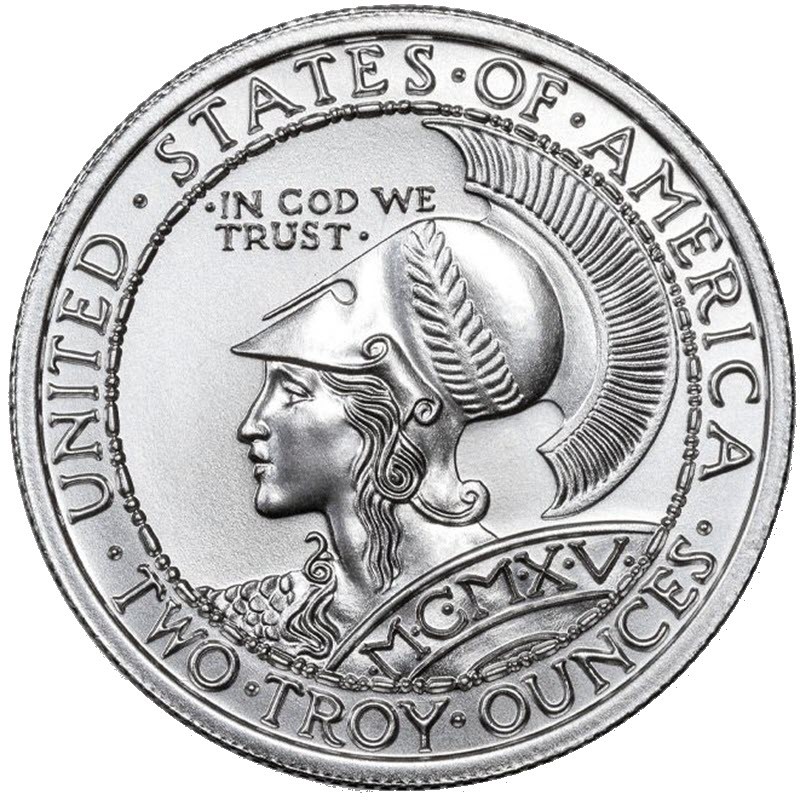 Комиссия: Серебряный жетон США «Панамо-Тихоокеанская выставка», 62,2 г чистого серебра (проба 0,999)