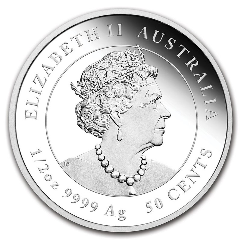 Серебряная монета Австралии "Лунный календарь III - Год Быка" 2021 г.в. (пруф), 15.55 г чистого серебра (Проба 0,9999)