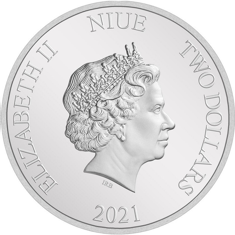Серебряная монета Ниуэ "Дисней. Винни Пух и его друзья" 2021 г.в., 31.1 г чистого серебра (Проба 0,999)