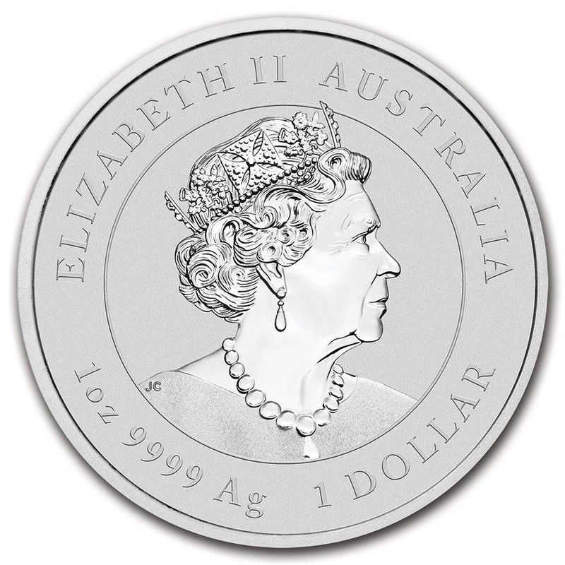 Серебряная монета Австралии "Лунный календарь III - Год Быка" 2021 г.в. (с позолотой), 31.1 г чистого серебра (Проба 0,9999)