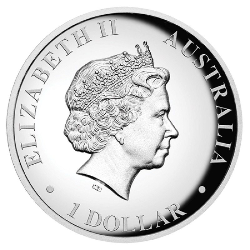 Серебряная монета Австралии «Клинохвостый орел» 2015 г.в., 31.1 г чистого серебра (проба 0.9999)