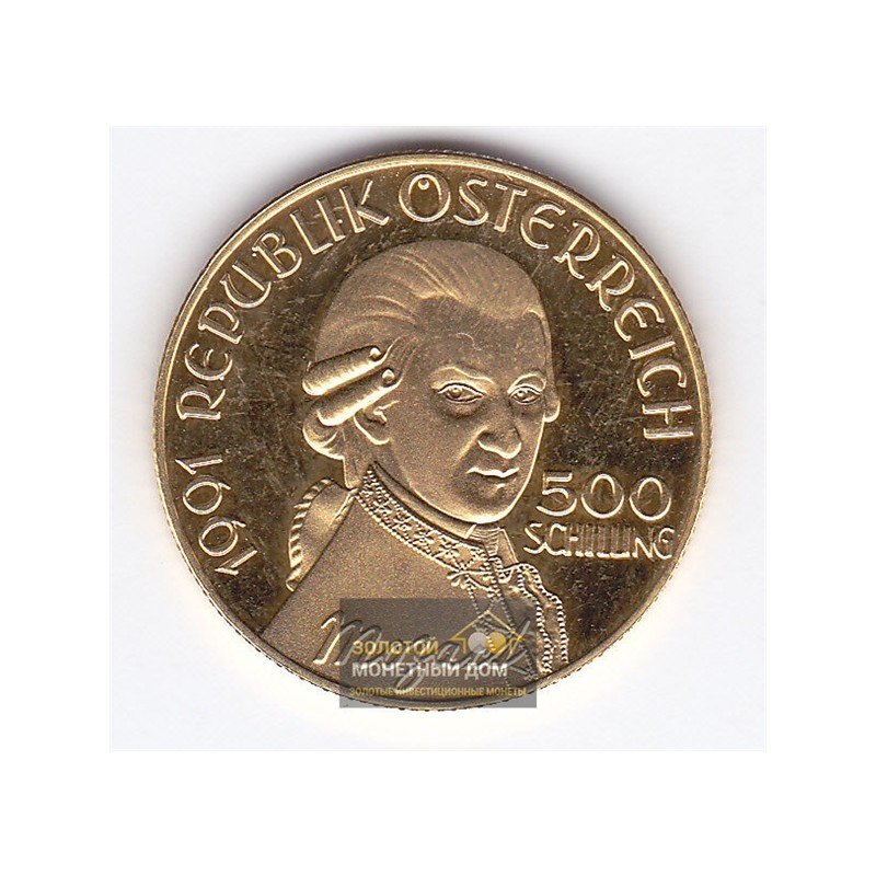 Комиссия: Золотая монета Австрии «Дон Жуан» 1991 г.в., 8,11 г чистого золота (проба 0,986)