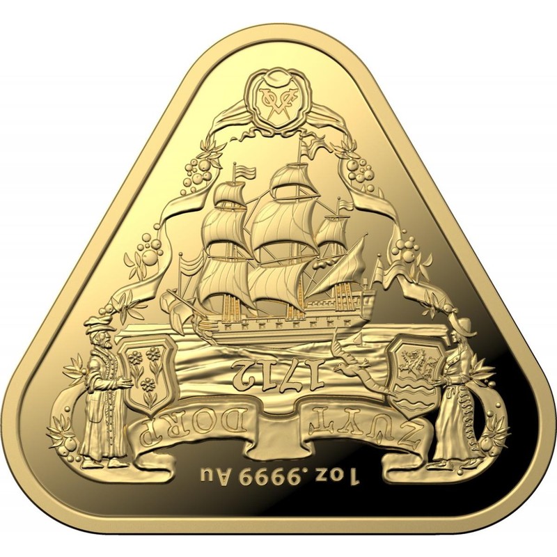 Золотая монета Австралии "Кораблекрушение "Зюйддорп"" 2020 г.в., 31.1 г чистого золота (Проба 0,9999)