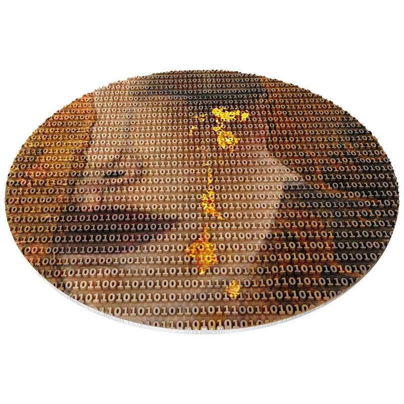 Серебряная монета Ниуэ "Густав Климт. Золотые слезы" 2020 г.в., 93.3 г чистого серебра (Проба 0,999)