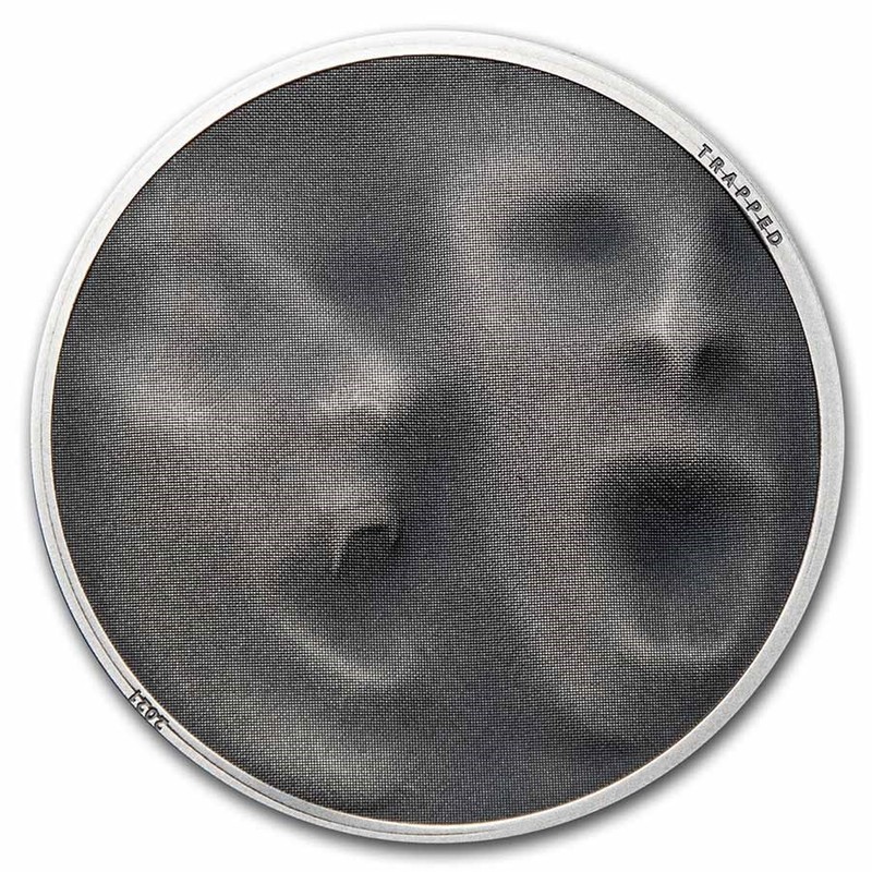 Серебряная монета Островов Кука "Атака вампира" 2021 г.в., 31.1 г чистого серебра (Проба 0,999)