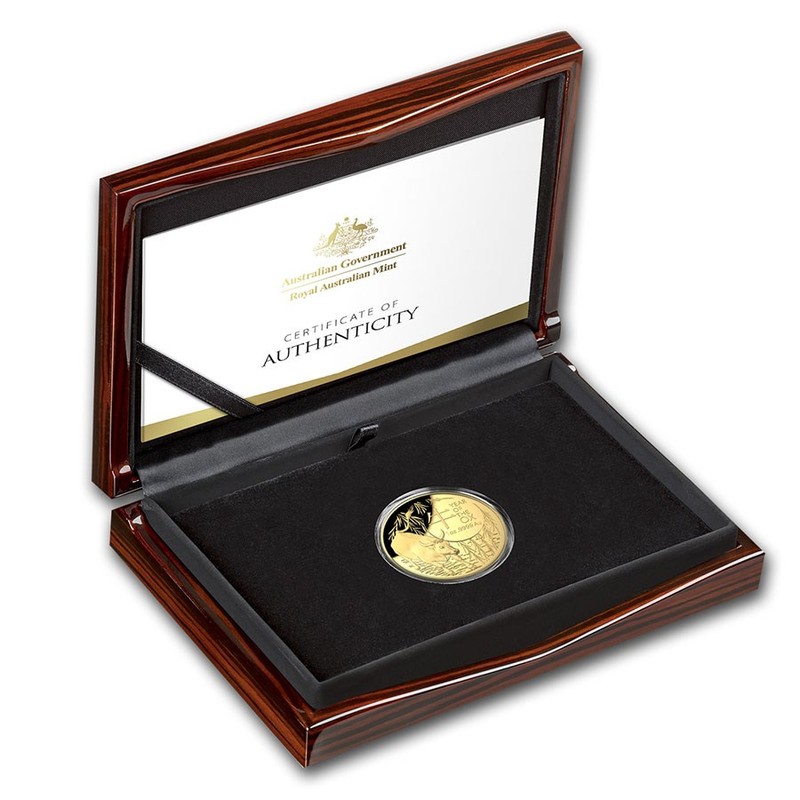 Золотая монета Австралии "Год Быка" 2021 г.в. (пруф) Королевский монетный двор, 31.1 г чистого золота (Проба 0,9999)