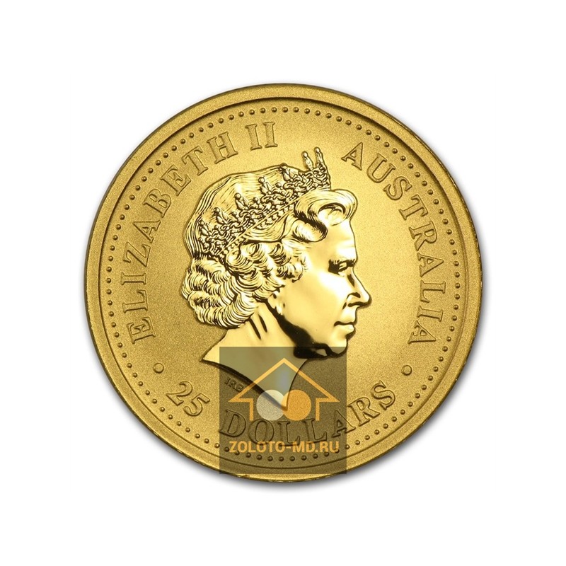Комиссия: Золотая монета Австралии "Год Обезьяны" 2004 г.в., 7,78 г чистого золота (проба 0,9999)