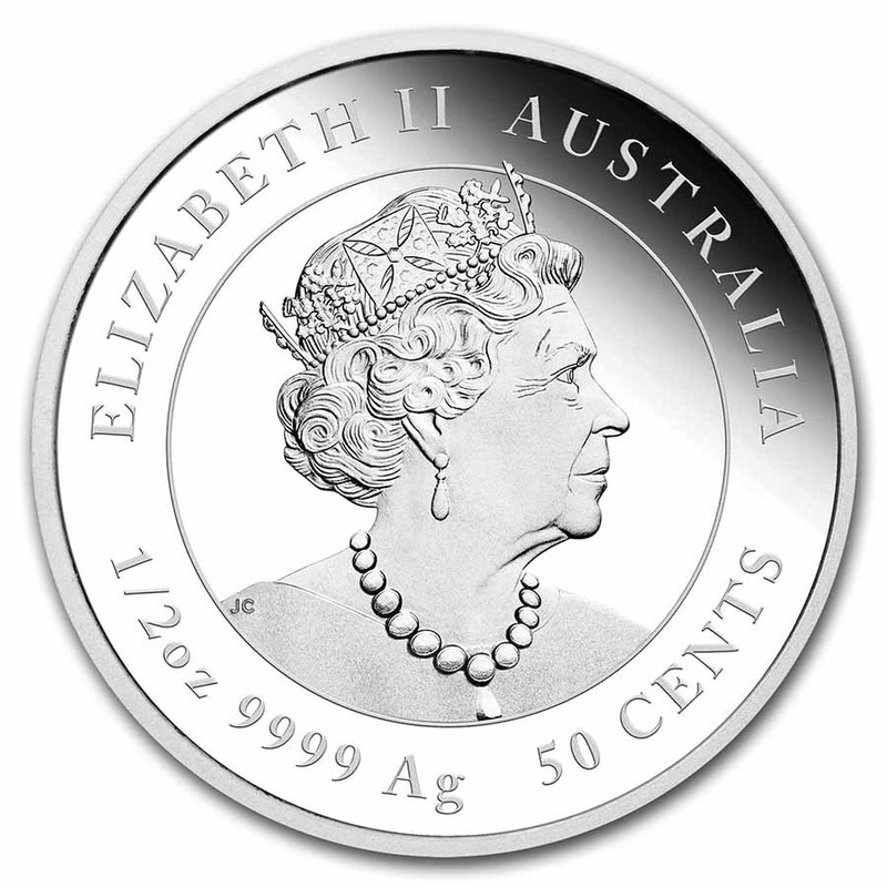 Серебряная монета Австралии "Лунный календарь III - Год Тигра" 2022 г.в.(пруф), 15.55 г чистого серебра (Проба 0,9999)