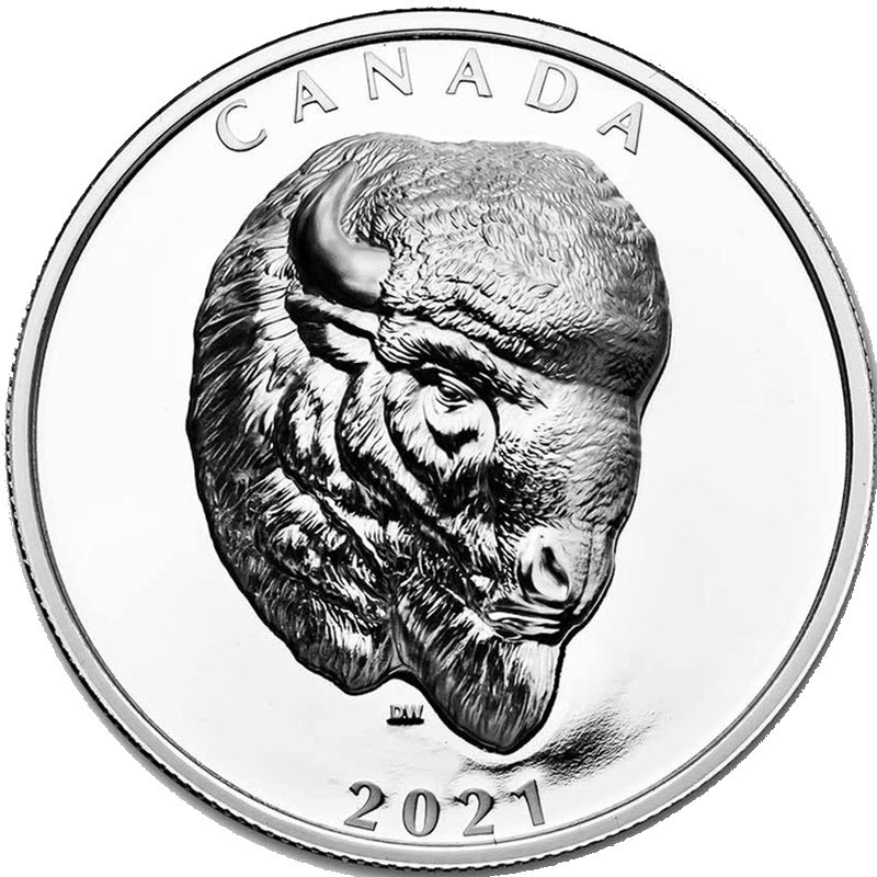 Серебряная монета Канады 