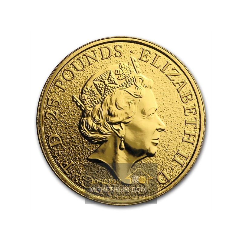 Комиссия: Золотая инвестиционная монета Великобритании "Грифон" 2017 г.в., 7,78 г чистого золота (проба 0,9999)