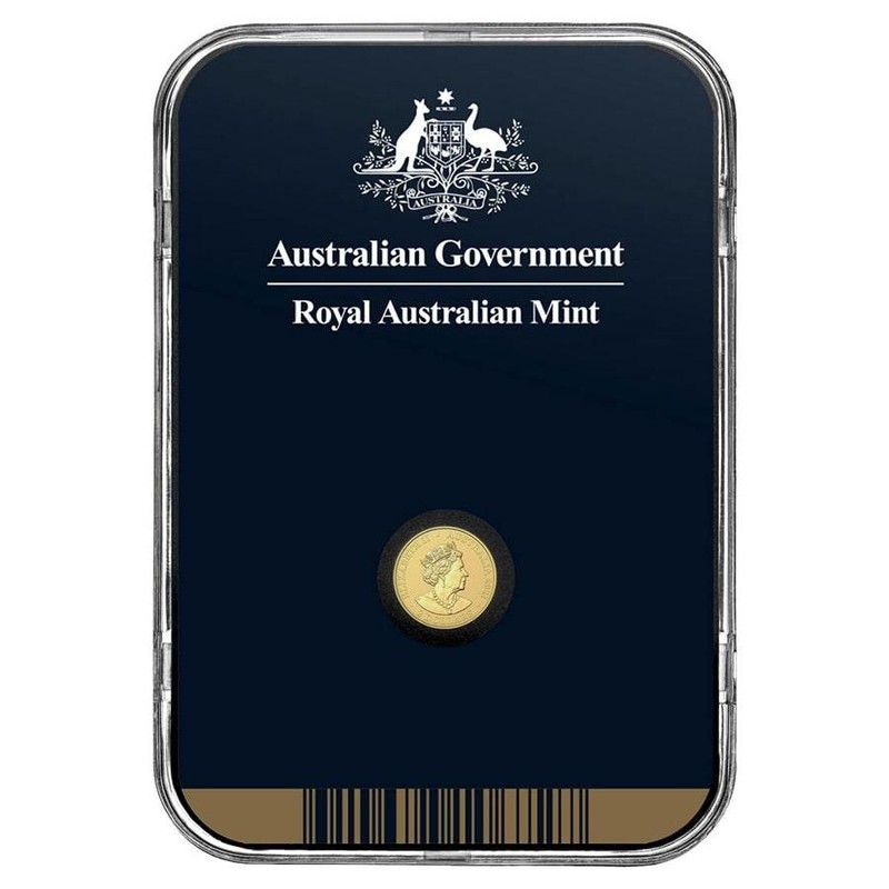 Золотая мини-монета Австралии "Коала" 2021 г.в., 0.5 г чистого золота (Проба 0,999)