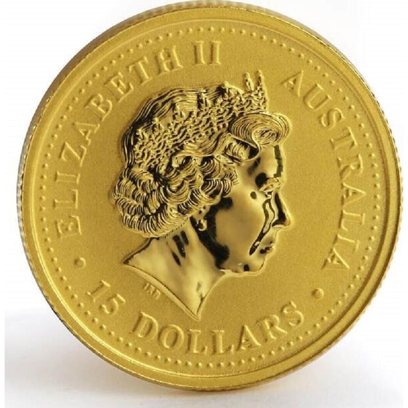Золотая монета Австралии «Год Собаки» 2006 г.в., 3.11 г чистого золота (Проба 0.9999)