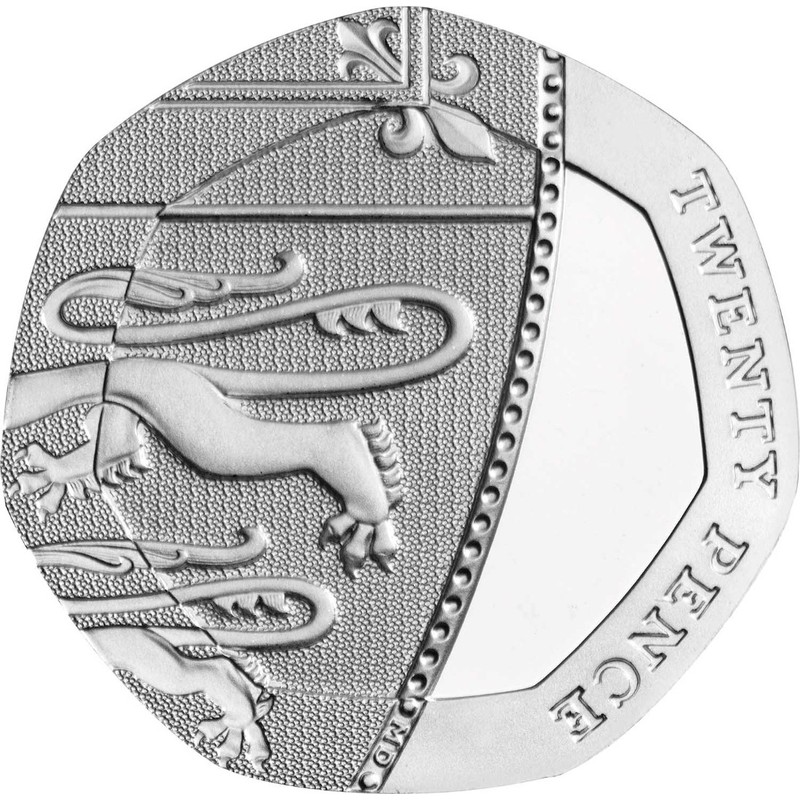 Набор из 8-и монет Англии/Великобритании (медно-никелевые монеты находящиеся в обращении) 2021г.в.
