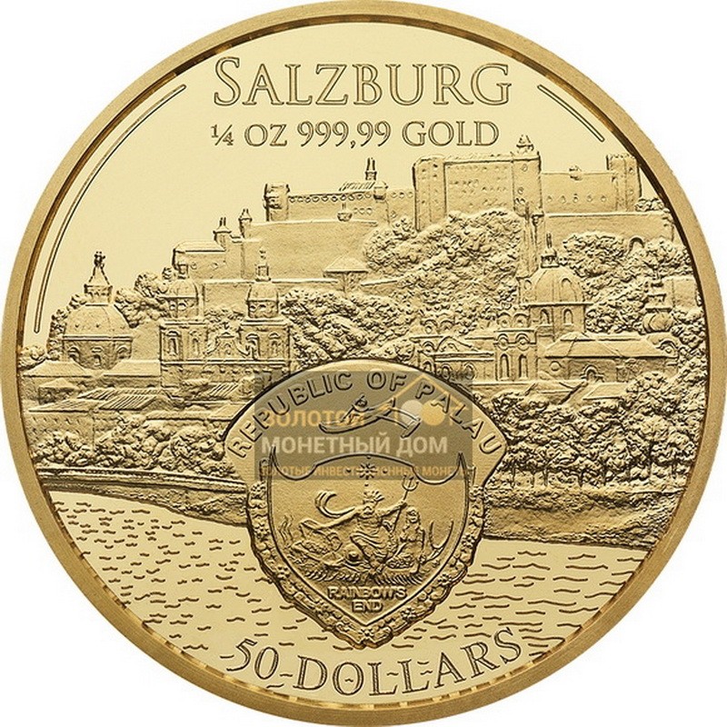 Комиссия: Золотая монета Австрии «Вольфганг Амадей Моцарт» 2017 г.в., 7,78 г чистого золота (проба 0,99999)