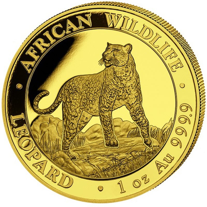 Памятная золотая монета Сомали 