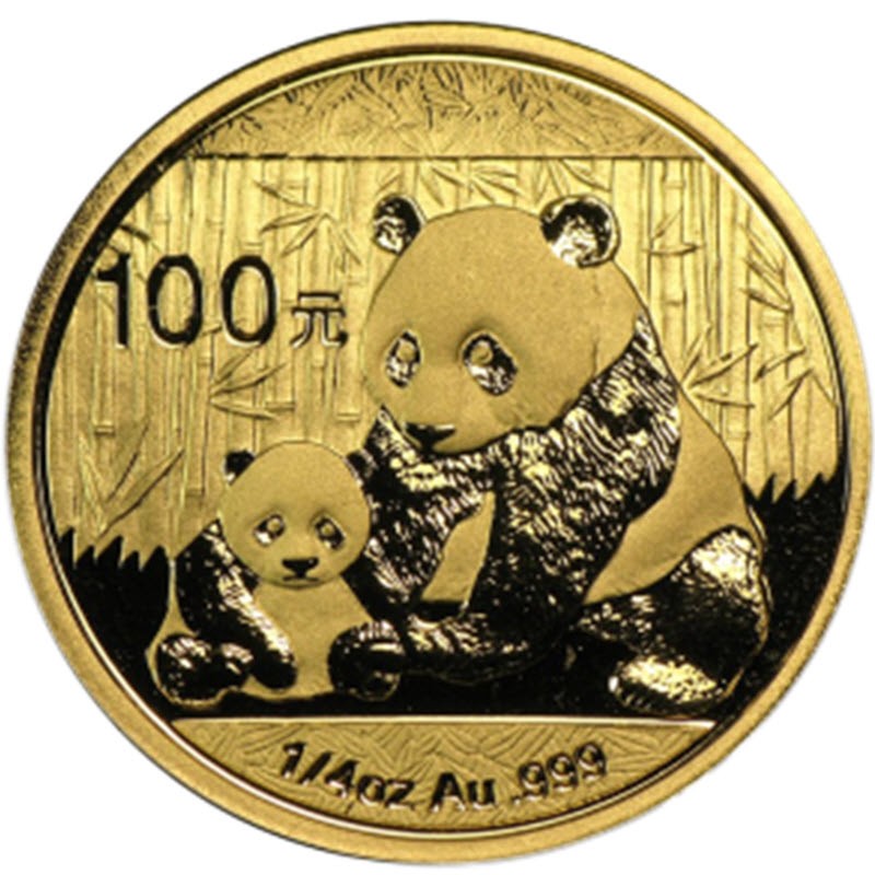 Комиссия: Золотая монета Китая «Панда» 2012 г.в., 7,78 г чистого золота (проба 0,999)