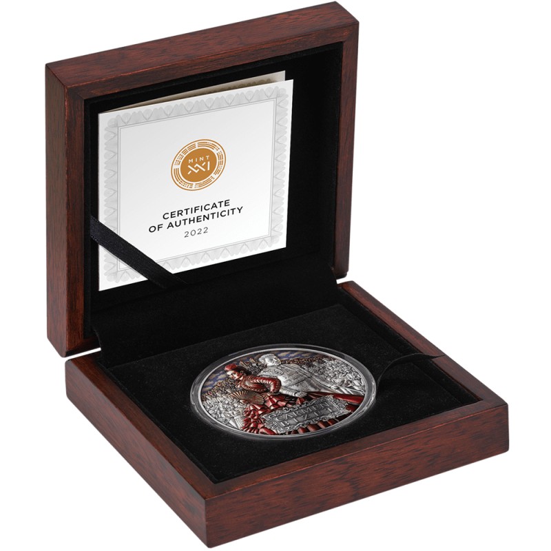 Серебряная монета Ниуэ "Титаны музыки. Кармен" 2022 г.в., 62.2 г чистого серебра (Проба 0,999)