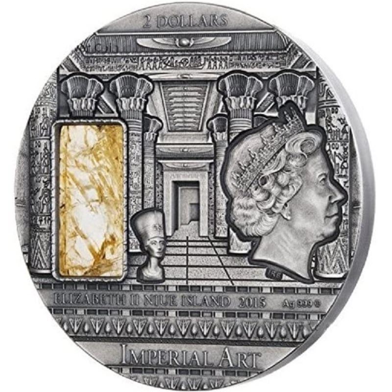 Серебряная монета Ниуэ "Египет" 2015 г.в., 62.2 г чистого серебра (Проба 0,999)