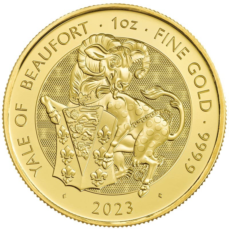 Золотая монета Великобритании 