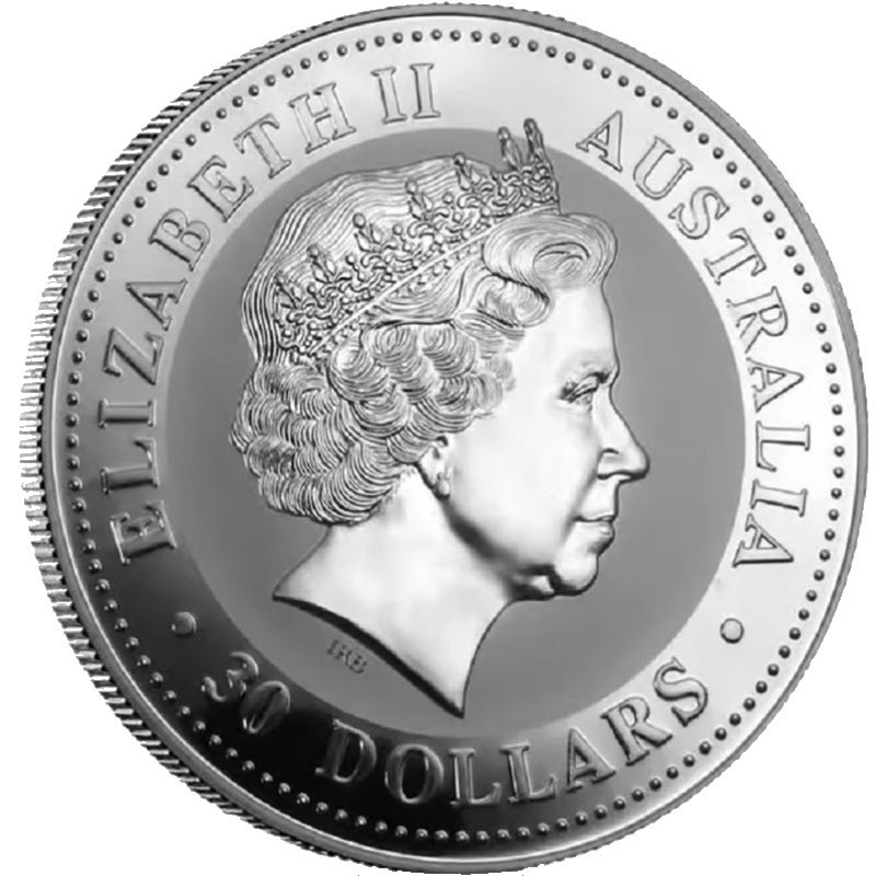 Серебряная монета Австралии «Год Свиньи» 2007 г.в., 1000 г чистого серебра (проба 0,999)