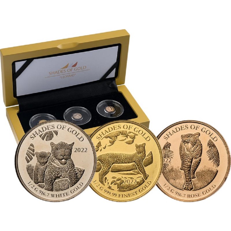 Набор из 3-х золотых монет Соломоновых островов 