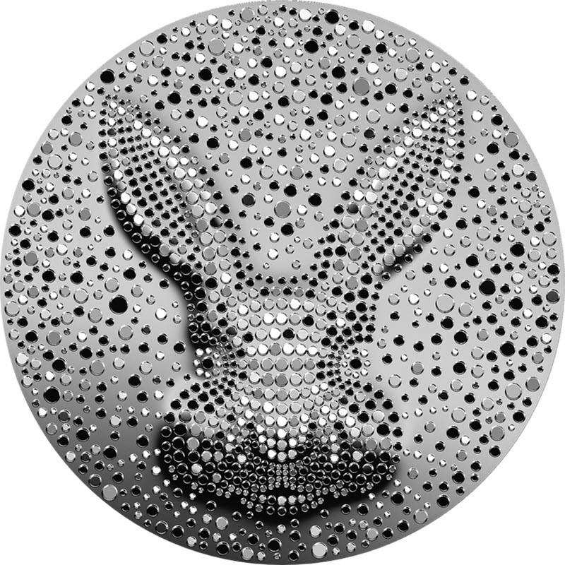 Серебряная монета Ниуэ "Год Черного Водяного Кролика" 2023 г.в., 15.55 г чистого серебра (проба 999)