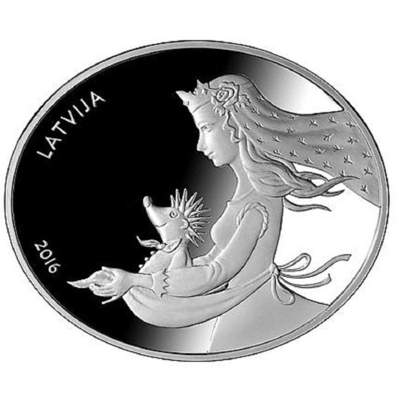 Серебряная монета Латвии 