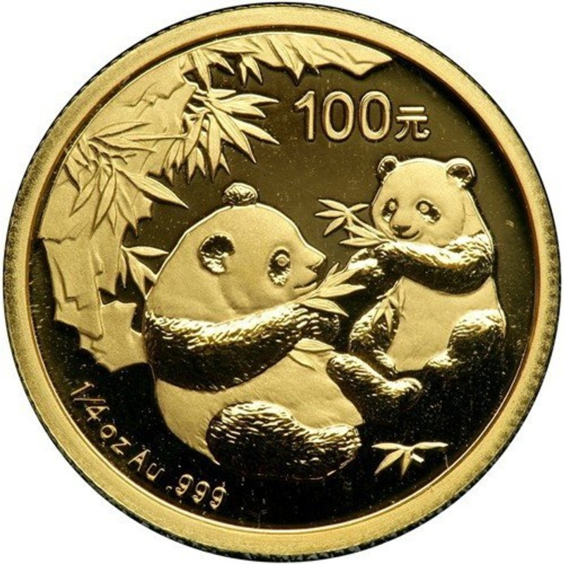 Комиссия: Золотая инвестиционная монета Китая «Панда», 2006 г.в., 7.78 г чистого золота (проба 999)