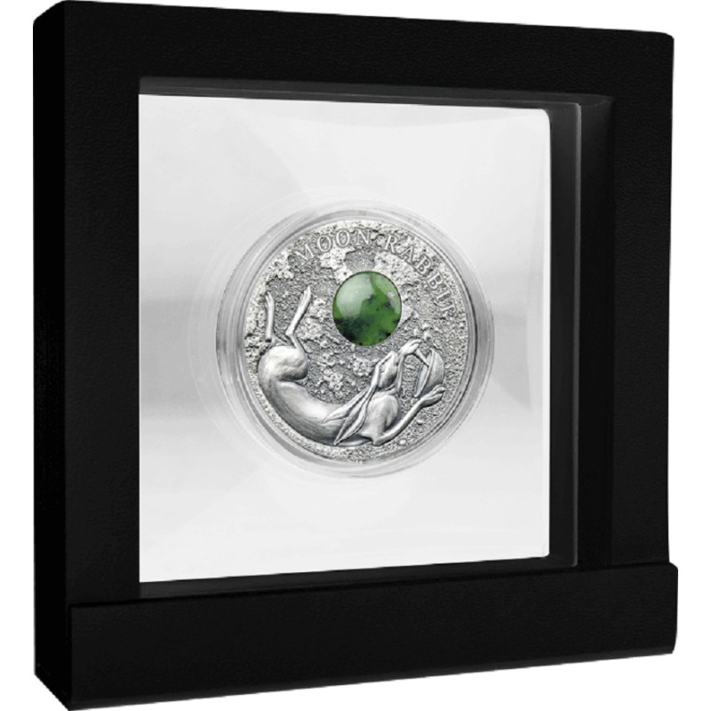 Серебряная монета Ниуэ "Легенда о лунном кролике" 2021 г.в., 50 г чистого серебра (Проба 0,999)