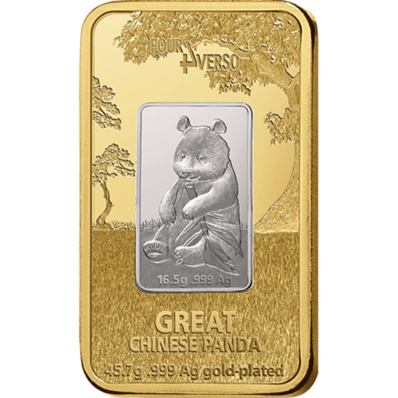 Серебряная монета Ниуэ «Большая китайская панда» 2016 г.в., 62.2 г чистого серебра (проба 999)
