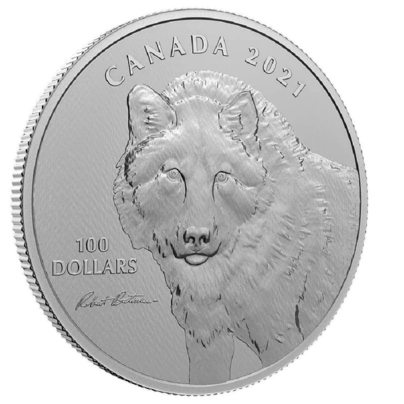 Серебряная монета Канада 