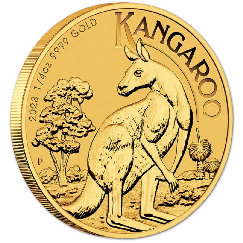 Золотая монета Австралии «Кенгуру» 2023 г.в.,  7.78 г чистого золота (проба 0.9999)