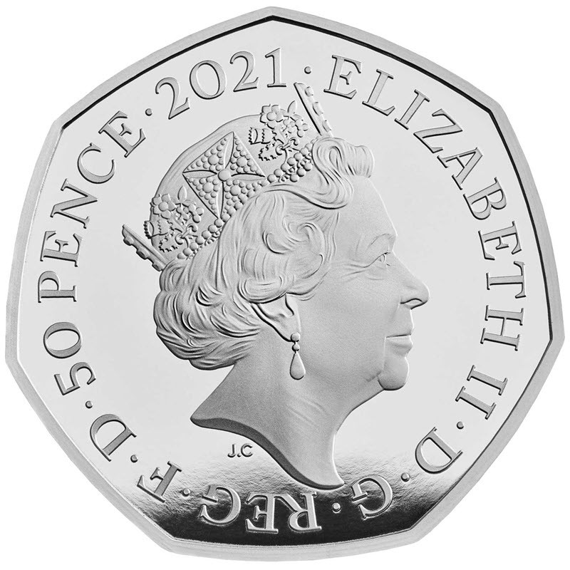 Серебряная монета Великобритании "Коллекция Мери Эннинг: Диморфодон" 2021 г.в., 7.4 г чистого серебра (проба 925)