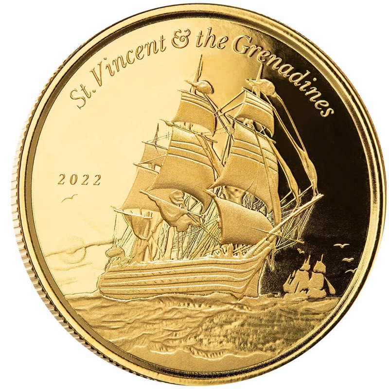 Монеты с изображением кораблей и лодок