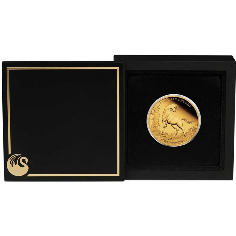 Золотая монета Австралии "Брамби" 2023 г.в., (пруф), 31.1 г чистого золота (проба 9999)