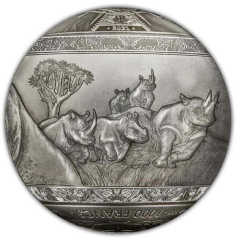 Серебряная монета Джибути 