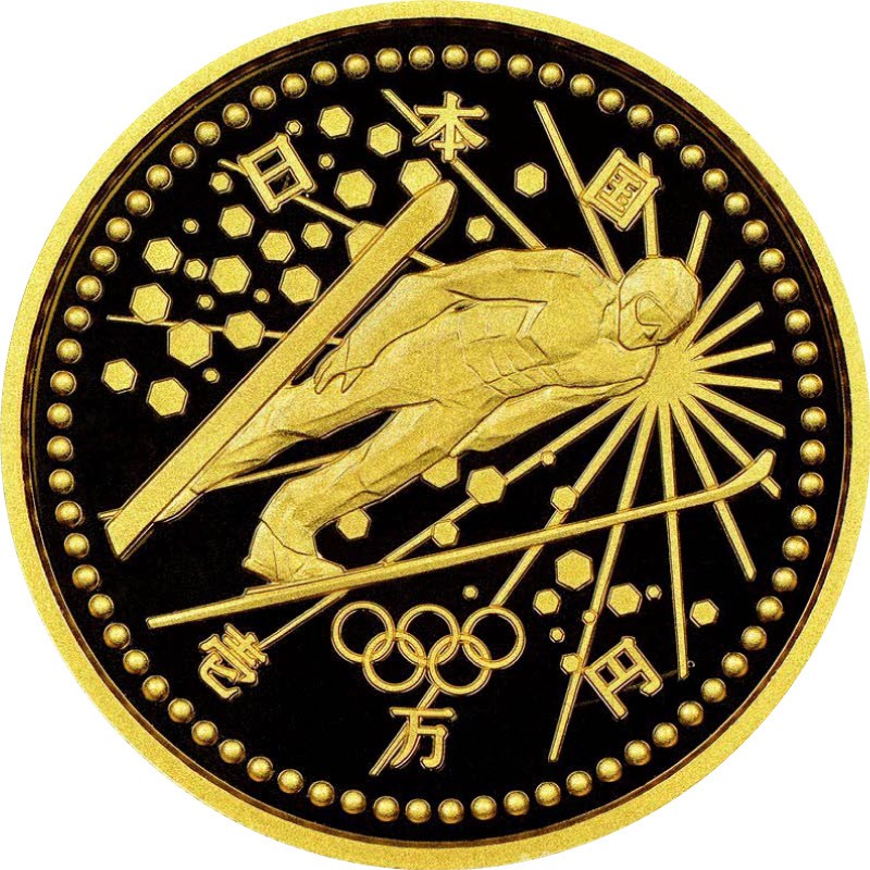 Золотая монета Японии 