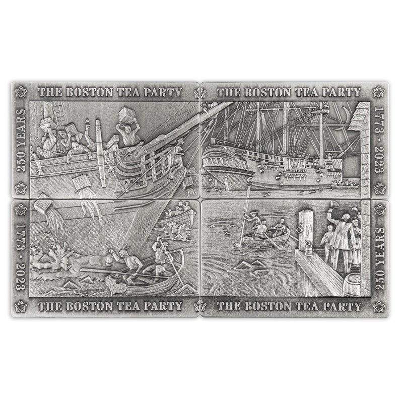 Набор из 4-х серебряных монет Барбадоса 