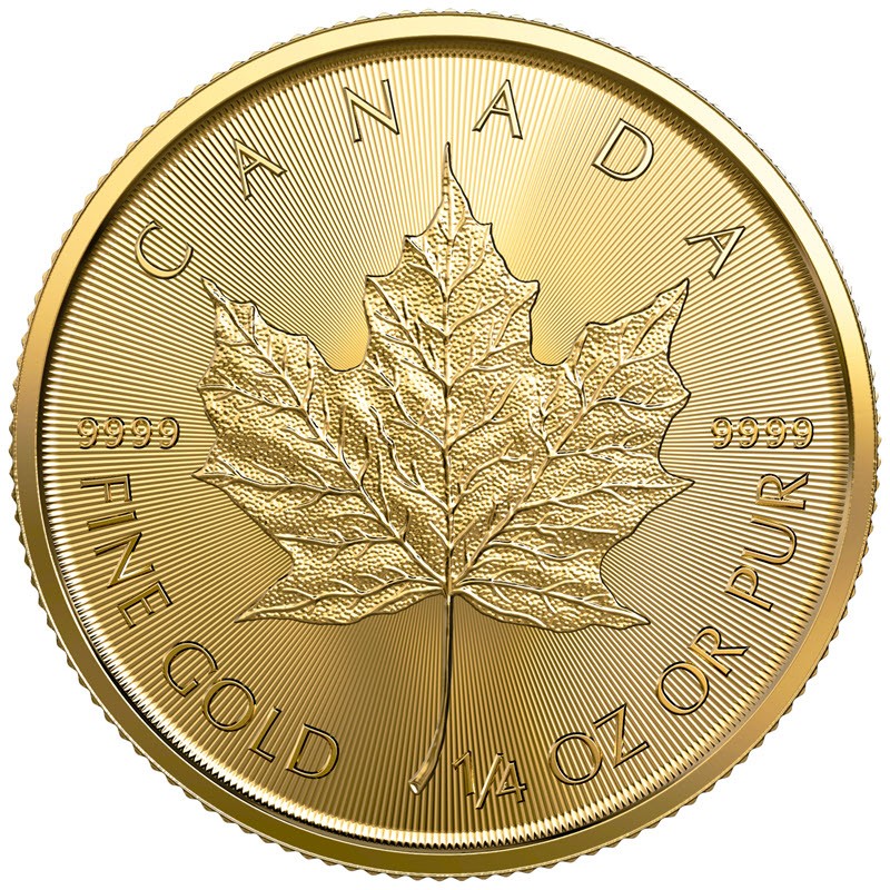 Комиссия: Золотая инвестиционная монета Канады «Кленовый Лист», 2012 г.в., 7.78 г чистого золота (проба 9999)
