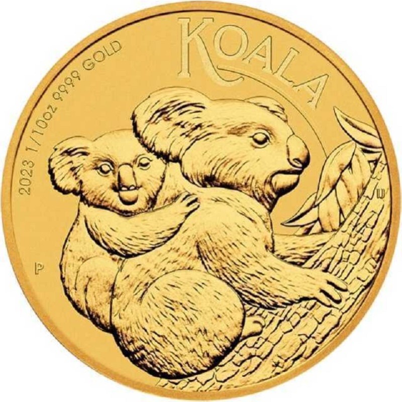 Золотая монета Австралии "Коала" 2023 г.в., 3.11 г чистого золота (проба 0.9999)
