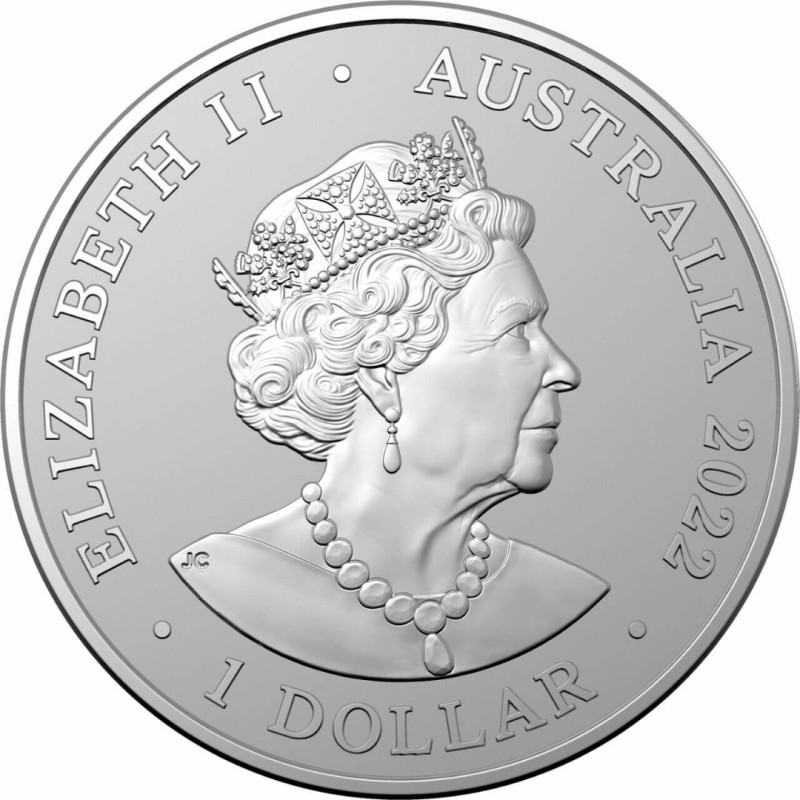 Серебряная монета Австралии "Пустынный скорпион" 2022 г.в., 31.1 г чистого серебра (Проба 0,999)